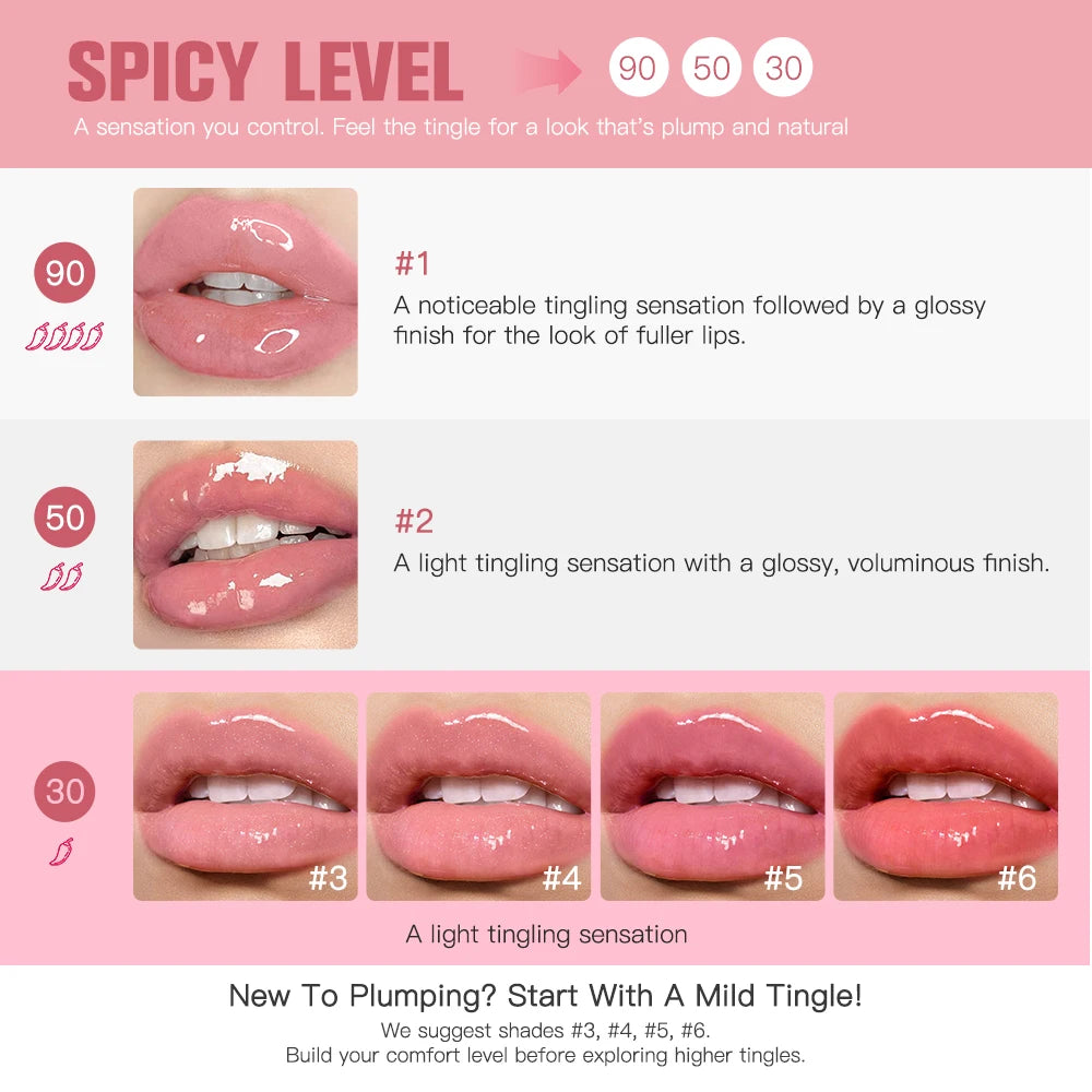 Lip Plumper Transparent Plumping Lip Gloss Reedle Shot Moisturizing Plump Lips Care Brighten Enhance Lip Serum Korean Cosmetics