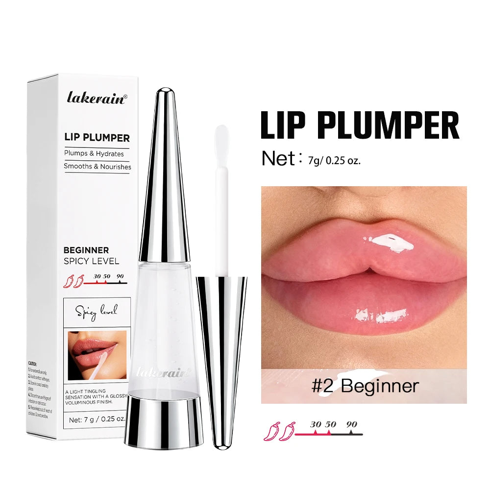 Lip Plumper Transparent Plumping Lip Gloss Reedle Shot Moisturizing Plump Lips Care Brighten Enhance Lip Serum Korean Cosmetics