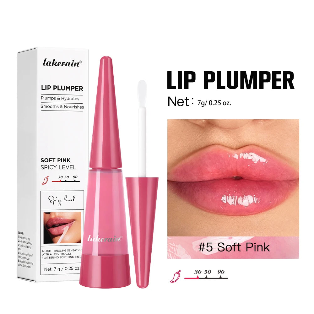 Lip Plumper Transparent Plumping Lip Gloss Reedle Shot Moisturizing Plump Lips Care Brighten Enhance Lip Serum Korean Cosmetics