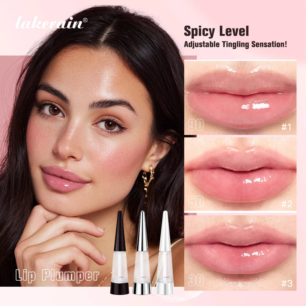 Lip Plumper Transparent Plumping Lip Gloss Reedle Shot Moisturizing Plump Lips Care Brighten Enhance Lip Serum Korean Cosmetics