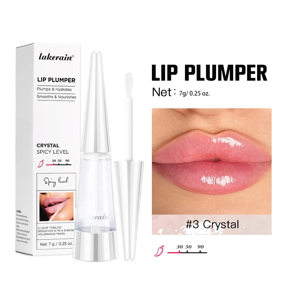 Lip Plumper Transparent Plumping Lip Gloss Reedle Shot Moisturizing Plump Lips Care Brighten Enhance Lip Serum Korean Cosmetics