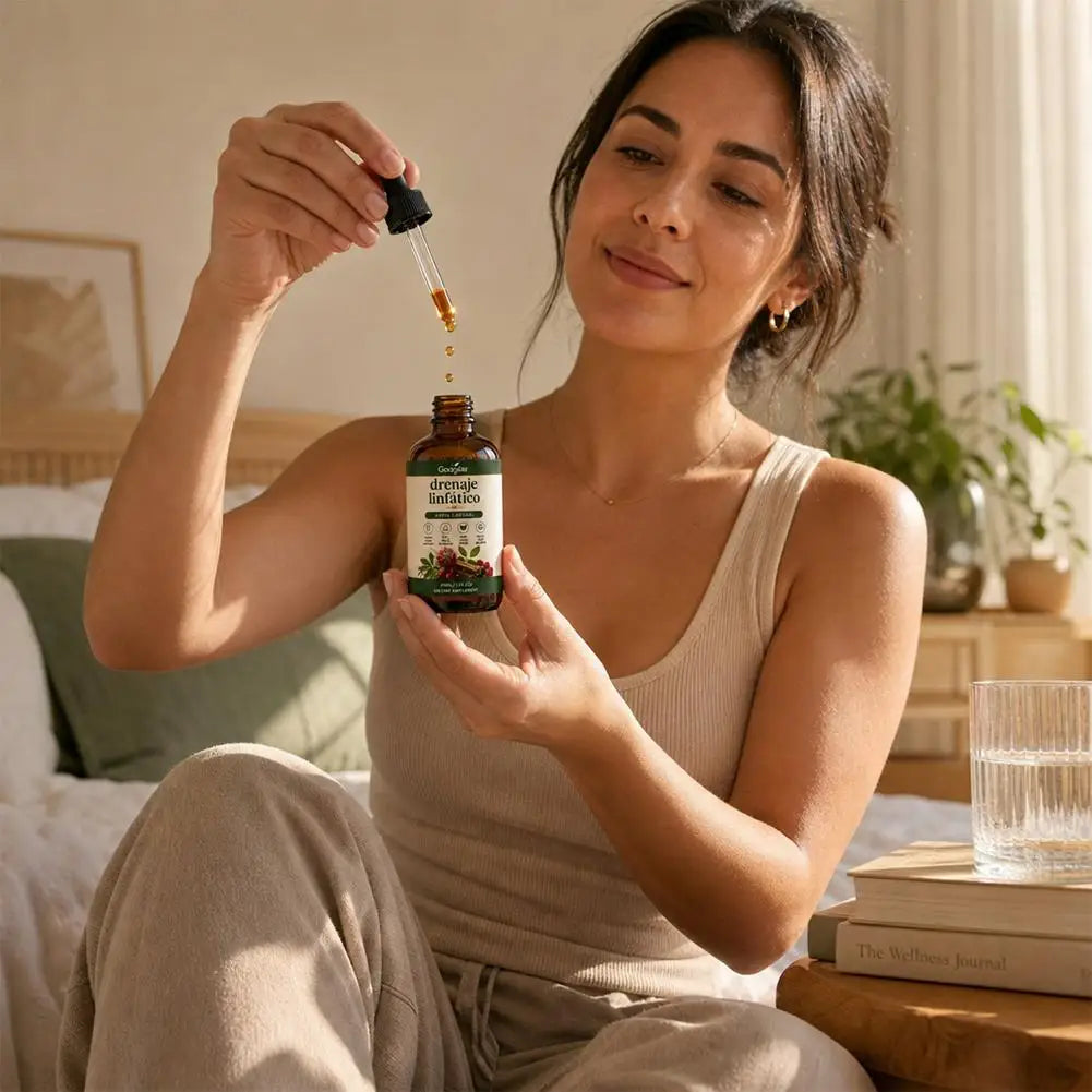 Premium Lymph Support Natural Herbal Liquid Drops Serum Lymphatic Drainage for Body Swelling Relief and Toxin Elimination